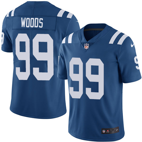 Indianapolis Colts #99 Limited Al Woods Royal Blue Nike NFL Home Men Vapor Untouchable jerseys->indianapolis colts->NFL Jersey